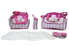 Large 5pcs Baby Nappy Diaper Mummy Hospital Changing Bag Shoulder Handbag