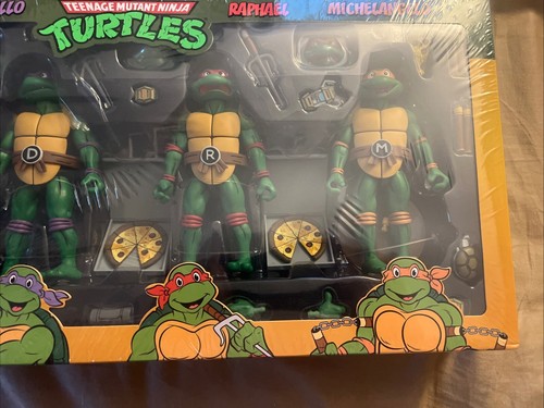 Neca 2021 Teanagr Mutant Ninja Turtles 4 Pack Nickelodeonš¢ - Picture 5 of 5