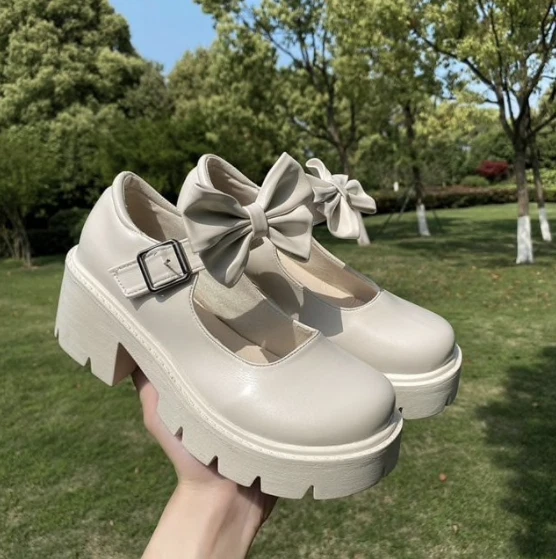 chaussures talons hauts femme vernis japonais Vintage plateforme cosplay lolita - Photo 3/4
