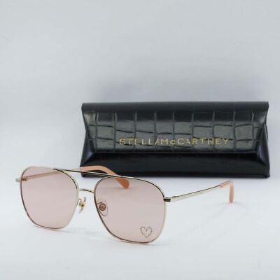 New STELLA MCCARTNEY SC40038U 32U Shiny Light Gold/Rose 