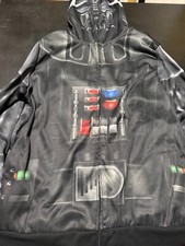 Star Wars Mens Darth Vader Zipper Hoodie Sz XL