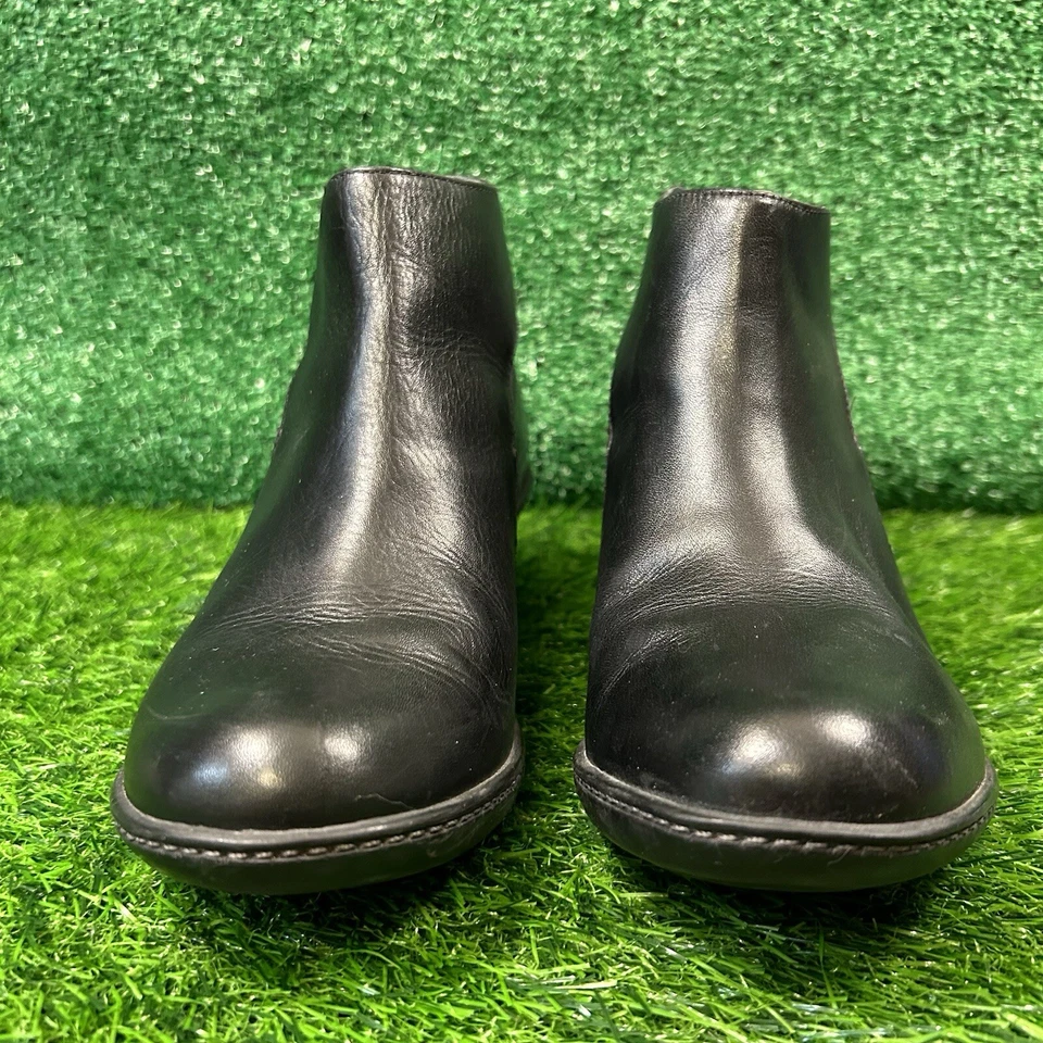 Botas Dansko Bonita para Mujer 7 M Cuero Negro Botín al Tobillo Cuña Cremallera Preppy Foto 2 de 4