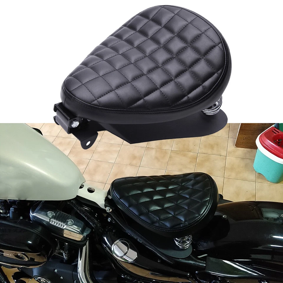 Sillín base resorte asiento bobber solo para Kawasaki Vulcan VN 500 800 900 1500 2000 Foto 3 de 4