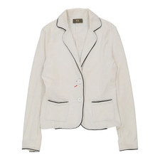 Iceberg Blazer - Xs White Cotton