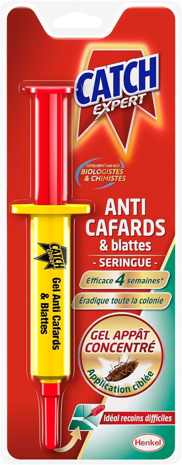 Anti-cafards et blattes Catch Expert seringue de gel applicateur 10g