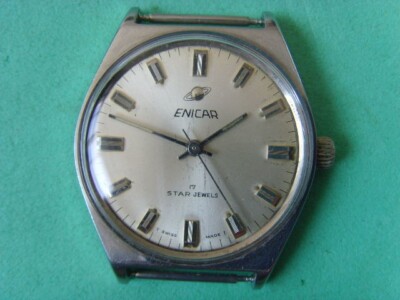 Vintage Swiss ENICAR 17J Manual Watch