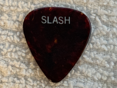 Gun's N' Roses Slash 1st Custom Guitar Pick 1987 Appetite for