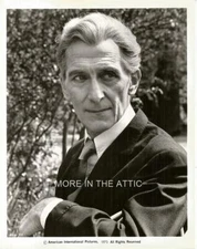 HAMMER HORROR STAR PETER CUSHING ORIG VINTAGE AIP MADHOUSE PORTRAIT STILL #1
