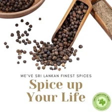 Black Pepper -100% Natural Organic Peppercorns,Pure Ceylon Spices from Sri Lanka