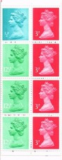 GB 1983 Yvert C 605-6A + 605-6 50p folleto 1 x 0,5p + 4 x 3p + 3 x 12p Bagot Goat