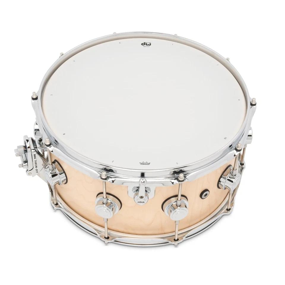 DW Collectors Maple 333 Snare Drum 14x6.5 Satin Oil w/ Zikit - Image 2 of 4