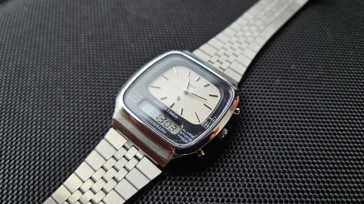Citizen rare vintage model analog-digital 4-099354K | eBay