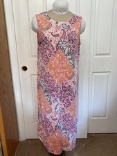 Impressions maxi dress Lg knit sleeveless 
