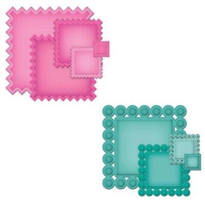 Stanzschablone Squares, Quadrate Vierecke, Spellbinders Nestabilities