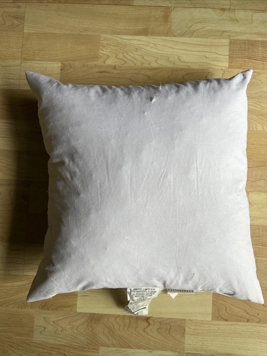 New, Feather And Down Pillow Inserts By Feather Home- 18x18 Square