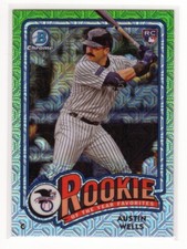 2024 Bowman Chrome Mega Box Austin Wells ROY-2 Mojo Refractor New York Yankees