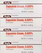 Rugby Capsaicin Pain Relief Cream 0.025  pack of 4 EXP:10-2027