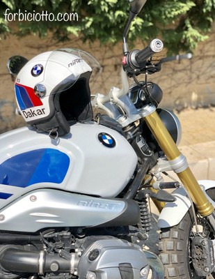 Casco in pelle vintage Visiera Bmw Paris Dakar r80gs Ninet urban GS R Nine  T | eBay