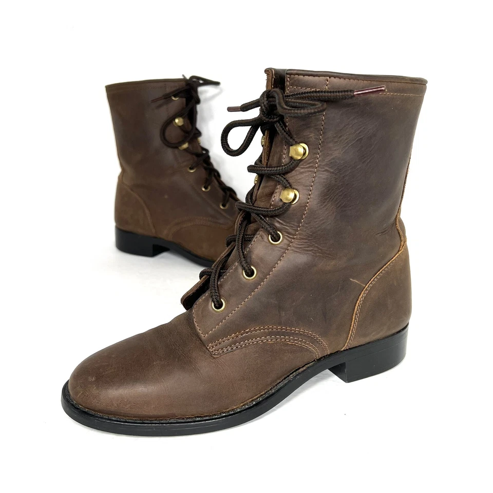 Dan Post Womens Lace Up boots 3.5 - Image 2 of 4