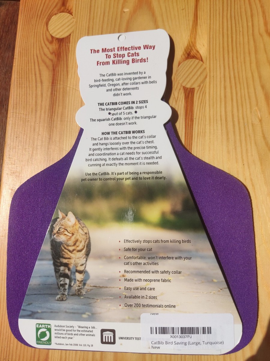 Catbib Lätzchen verhindert Katzen Jagd auf Vögel Vogeljagd Stop