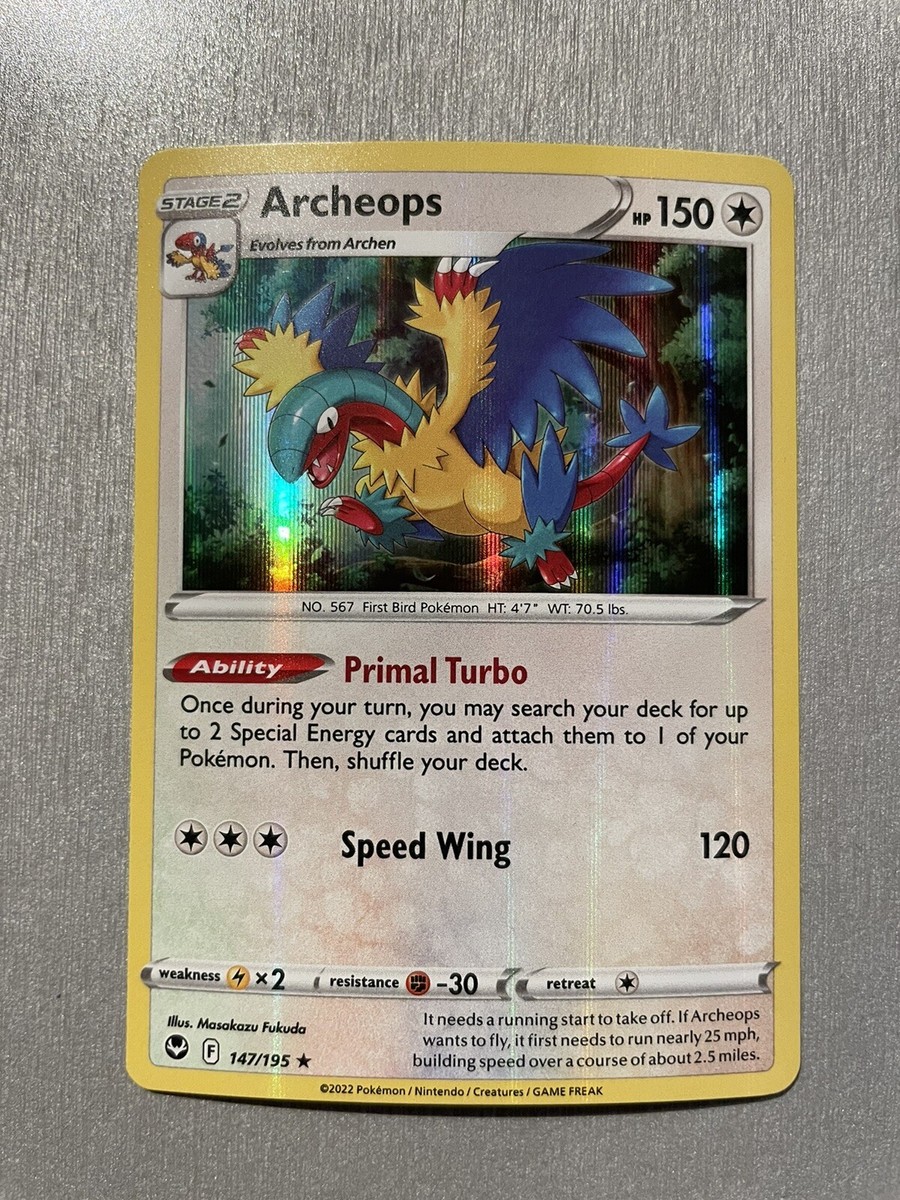 Pokémon TCG Silver Tempest - Archeops Holo 147/195 - NM
