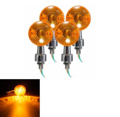 Kit 4 VINTAGE MOTORCYCLE ARROWS CAFE RACER MOTORCYCLE CUSTOM DIRECTION INDICATORS ABS