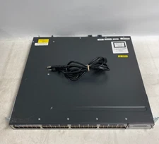 Cisco Catalyst 3750-X C3KX-PWR-350WAC 48 Port Ethernet Switch WS-C3750X-48T-E