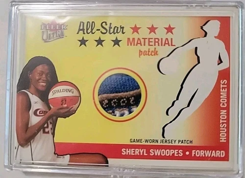 2003 Ultra WNBA Sheryl Swoopes All Star Game Worn Logo Jersey Patch /100 