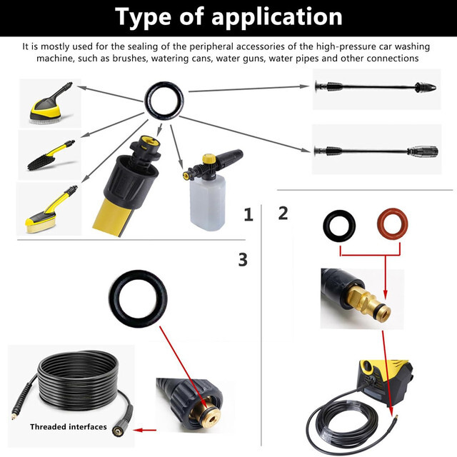 4x Kärcher K2 K3 Ersatzteile - Auslöser & Schlauch-Clip Set