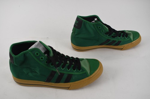 adidas Originals Mens Green High Top Sneakers Size 9.5 - Picture 3 of 9