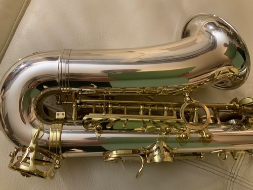 UNIQUE SELMER ALTO SERIE 3 ARGENT MASSIF SOLID STERLING SILVER like new !!! - Afbeelding 12 van 16