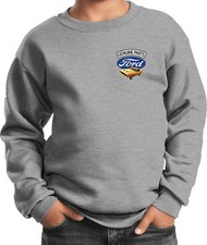 Kids Ford Mustang Sweatshirt Genuine Parts Pocket Print