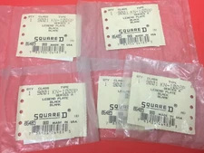 Square-D - Class 9001, Type KN-100BP, Ser.A - Blank Legend Plate - LOT OF (5)