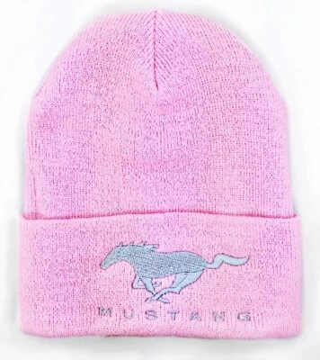 FORD MUSTANG Mütze Beanie Official Licensed bestickt Frauen Wintermütze Girl US