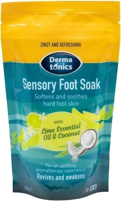 Dermatonics Sensory Pedicure Foot Soak Pellets With Lime and Coconut Oil 350 g