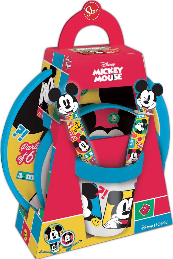 Set Pappa für Kinder Anti-rutsch Kunststoff 5 Stück Baby Maus DISNEY