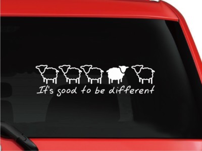 Sticker sheep its good to be different JDM car sticker decal 20 cm