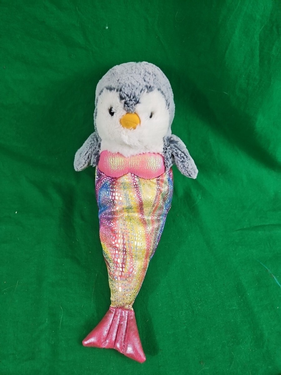 Aurora Cheerful Pompom Mermaid Penguin Unusual Plush Shimmery From Sea World