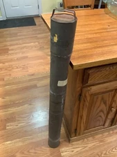 Vintage Eugene Dietzgen Drawing Instruments And Materials 42” Metal Tube Holder