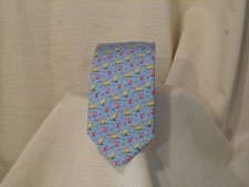 Vineyard Vines Blue Yellow Lab Dog Tie-Spring-Summer-Pet-Veterinarian-Wedding