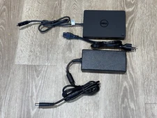 Dell WD15 K17A USB-C Thunderbolt Docking Station USB 3.0 w/130w dell AC Adapter