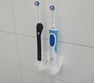 2-fach Wandhalterung für Zahnbürsten Oral-B IO 6 5 4 3 2, Genius, PRO, Vitality