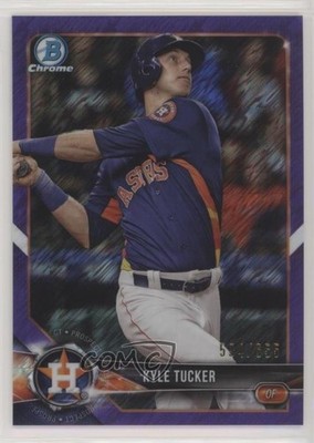 2018 Bowman Chrome Prospects Purple Shimmer Refractor 594/655 Kyle Tucker gx1