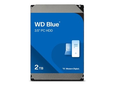 Western Digital WD 2 TB Blue 256MB 3.5IN SATA 6Gb/s 3,5'' 2.000 GB