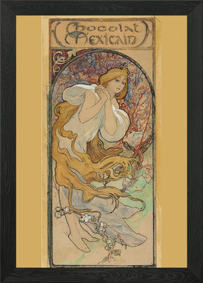 Alphonse Mucha gerahmtes Wandbild Poster Leinwanddruck Bild