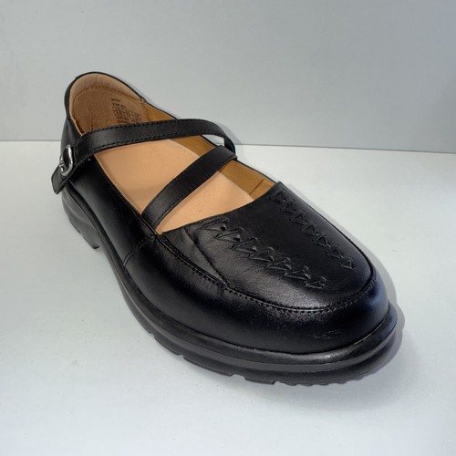 Dr. Scarpe casual per diabetici Comfort Betsy (4210) da donna misura 9,5 larghe in pelle nera - Foto 4 di 8