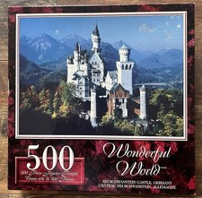 Wonderful World Puzzle Neuschwanstein Castle 500 Pieces NEW 19x14 Inches