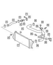Genuine Mopar Turbo To Charge Air Cooler Hose 5104142aa Genuine Mopar Turbo To Charge Air Cooler Hose 5104142aa