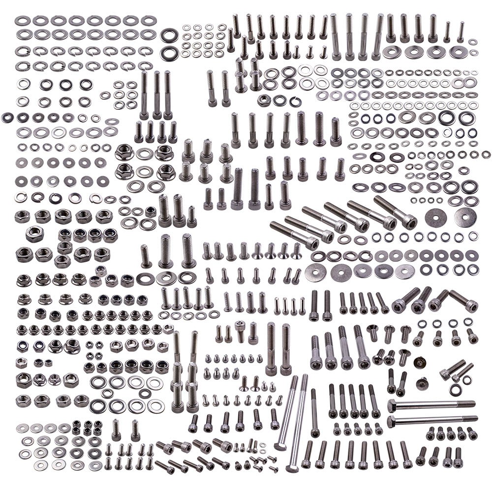 Vis de rechange Yamaha YFZ 350 Banshee kit complet 659 pièces anti-rouille