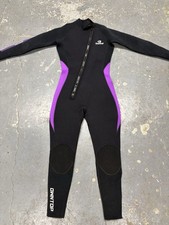 OWNTOP Women  s 5/4mm Full Wetsuit Black Purple Size Small